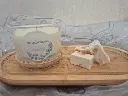 Bougie Nougat blanc